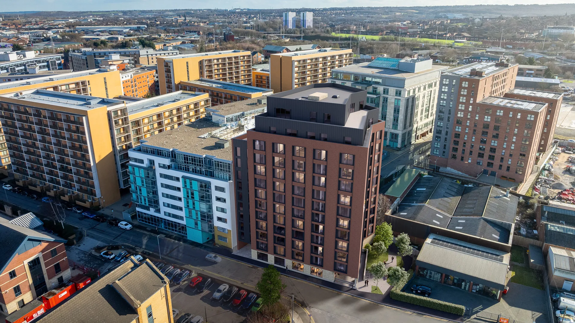 Leeds The One Residences Aerial